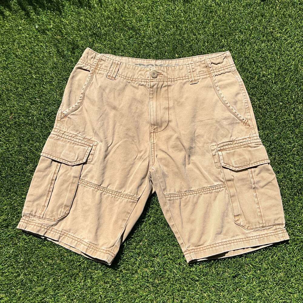 Iron Co. Khaki Cargo Shorts Size 32